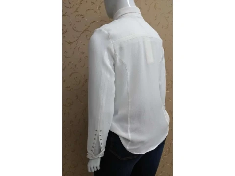 CAMISA SUBLIMADA COM TRANSPASSE ELEGANCE 06578 - Branco
