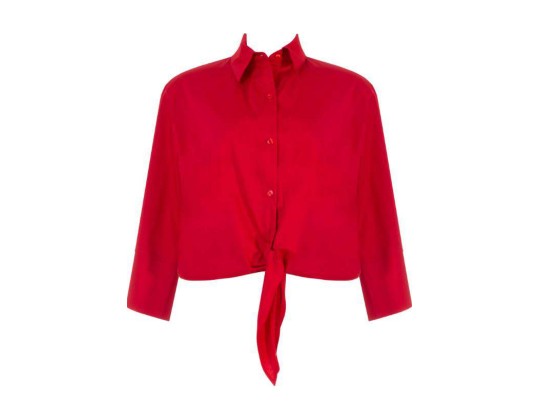 CAMISA TRICOLINE LAÇO NA CINTURA SEIKI 520667 - Vermelho