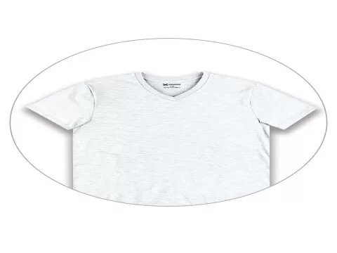 CAMISETA BÁSICA MASCULINA DECOTE V HERING N2K5 - Branco