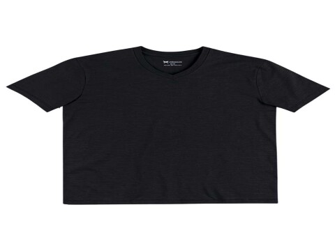 CAMISETA BÁSICA MASCULINA DECOTE V HERING N2K5 - Preto