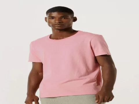 CAMISETA BÁSICA MASCULINA HERING 0201 - Rosa