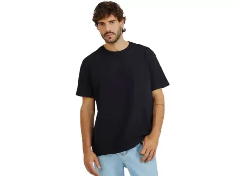 CAMISETA BÁSICA MASCULINA HERING 0227 - Preto