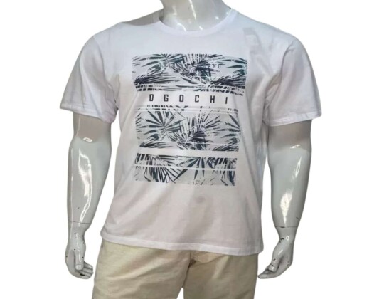 CAMISETA ESTAMPA TROPICAL OGOCHI 6483035 - Branco