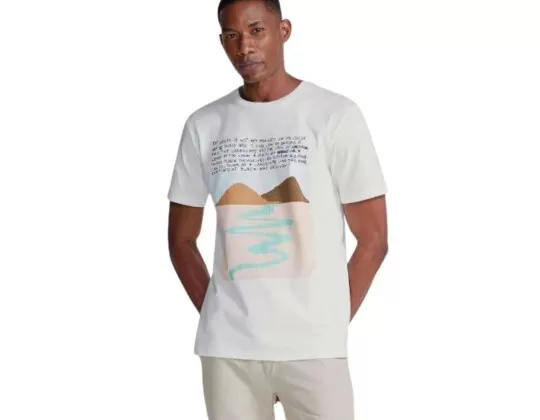 CAMISETA ESTAMPADA MASCULINA HERING 4FND - Off white