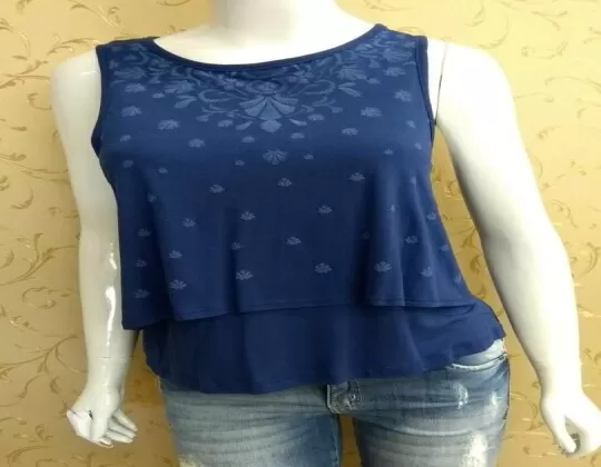 CAMISETA FEMININA HERING 4A55 - Azul