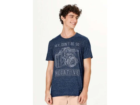 CAMISETA MASCULINA ESTAMPADA HERING 4EXA - Azul CAMISETA MASCULINA ESTAMPADA HERING 4EXA - Azul