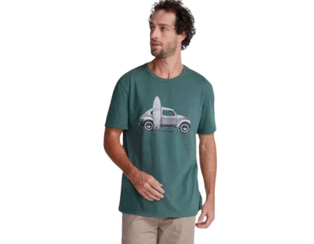 CAMISETA MASCULINA ESTAMPADA HERING 4F87/1 - Verde
