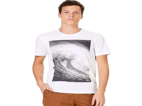 CAMISETA MASCULINA GOLA REDONDA HERING 4EXC - Branco CAMISETA MASCULINA GOLA REDONDA HERING 4EXC - Branco