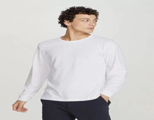 CAMISETA ML MASCulina HERING N204 - Branco