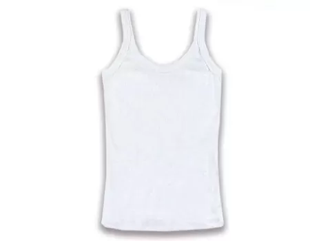 CAMISETA REGATA BÁSICA FEMININA HERING N1TE - Branco