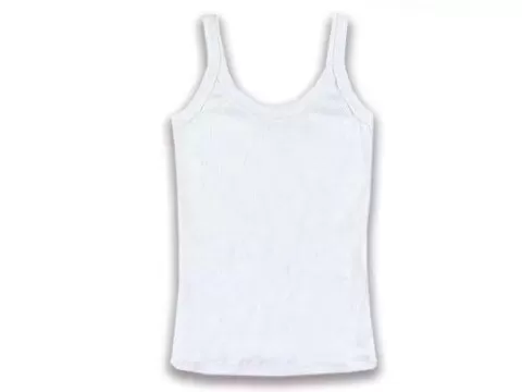 CAMISETA REGATA BÁSICA FEMININA HERING N1TE - Branco