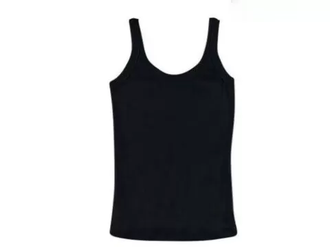 CAMISETA REGATA BÁSICA FEMININA HERING N1TE - Preto