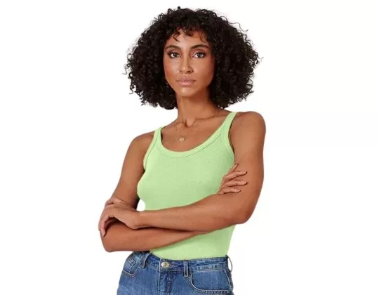 CAMISETA REGATA FEMININA HERING N1TE - Verde