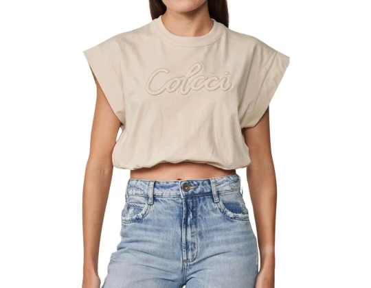 CAMISETA BORDADO EM RELEVO COLCCI 034.01.06343 - Bege