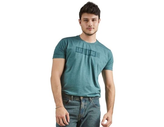 CAMISETA T-SHIRT MASCULINA ESTP. LEE JEANS 5386L - Verde
