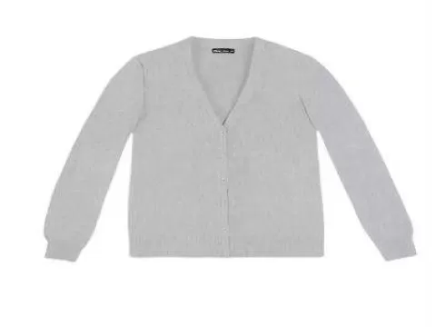 CARDIGAN FEMININO BÁSICO EM TRICÔ HERING K0WK - Cinza