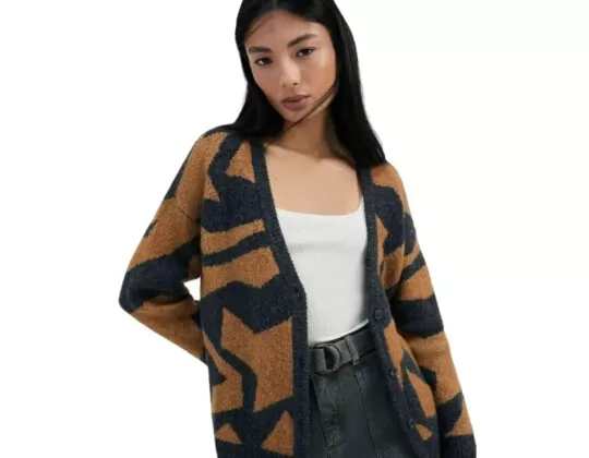 CARDIGAN TRICOT ANIMAL PRINT DECOTE V HERING K5GF - Animal print