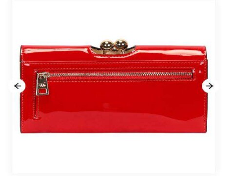 CARTEIRA COMPLETA VERNIZ WJ 30510 - Vermelho