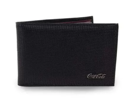 CARTEIRA MASCULINA PONTEADOS COCA COLA 5358 - Preto