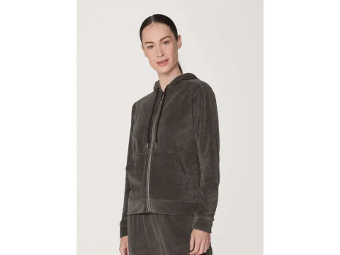 CASACO PLUSH FEMININO COM CAPUZ HERING K0WA - Verde