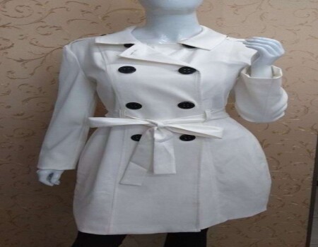 CASACO TRENCH COAT MORENA ROSA 103128 - Branco