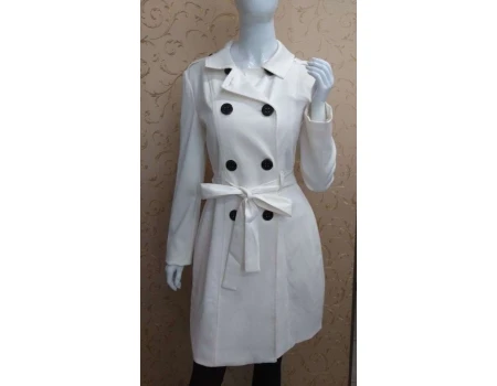 CASACO TRENCH COAT MORENA ROSA 103128 - Branco