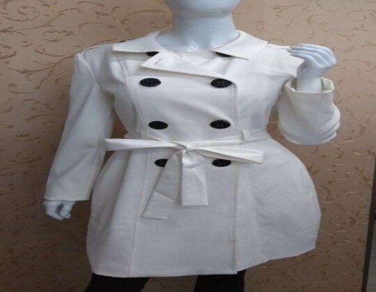 CASACO TRENCH COAT MORENA ROSA 103128 - Branco
