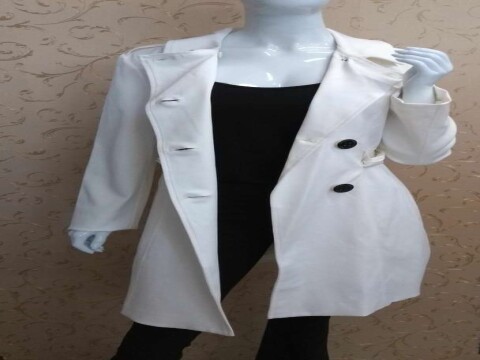CASACO TRENCH COAT MORENA ROSA 103128 - Branco