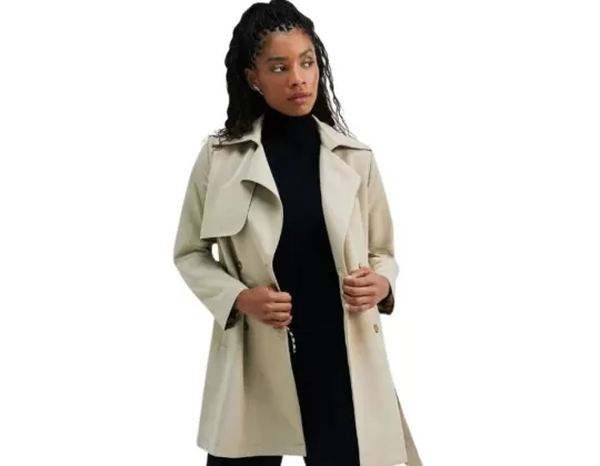 CASACO TRENCH COAT FEMININO COM FAIXA HERING K5K1 - Caqui