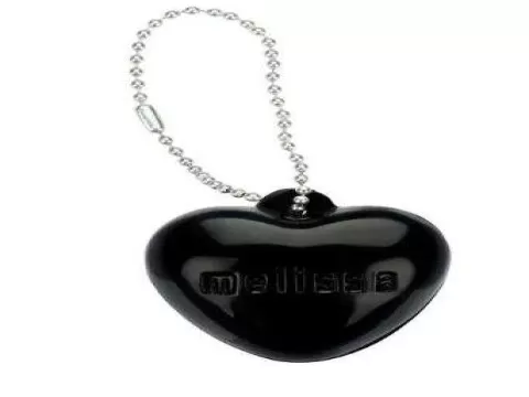 CHAVEIRO MINIATURA CORAÇÃO MELISSA 34102 - Preto