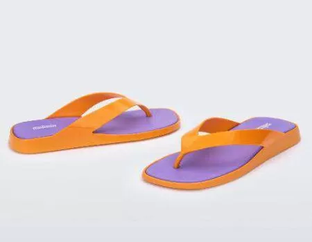 CHINELO BRAVE FLIP FLOP MELISSA 33699 - Laranja