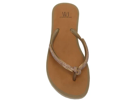 CHINELO C/ TIRAS STRASS WJ 168936 - Caramelo