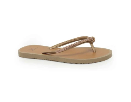 CHINELO C/ TIRAS STRASS WJ 168936 - Caramelo