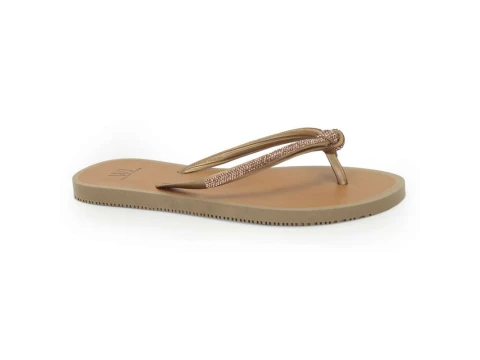 CHINELO C/ TIRAS STRASS WJ 168936 - Caramelo