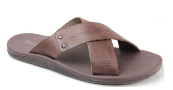 chinelo couro infantil masculino