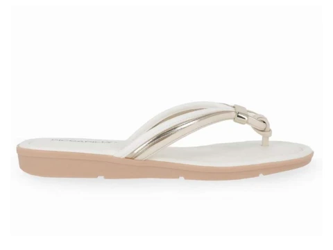 CHINELO DANIELE RASTEIRA PICCADILLY 401262 - Branco CHINELO DANIELE RASTEIRA PICCADILLY 401262 - Branco