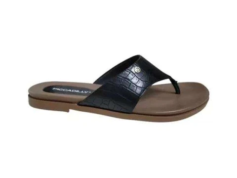 CHINELO DE DEDO CROCO PICCADILLY 418032 - Preto