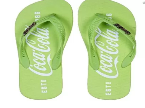 CHINELO DE DEDO MASCULINO COCA COLA CC3515 - Verde limao