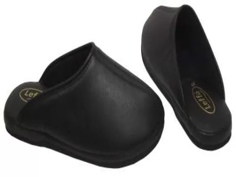 CHINELO DE PANO PANTUFA FORRO ATOALHADO LEFFA 582 - Preto