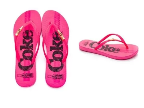 CHINELO FEMININO COKE BANDS COCA COLA CC3316 - Pink