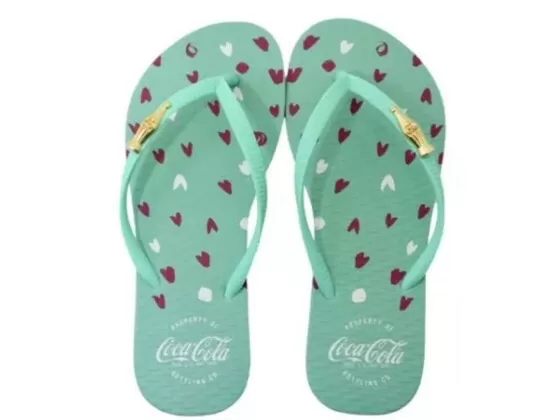 CHINELO FEMININO HERZ COCA COLA CC4150 - Verde