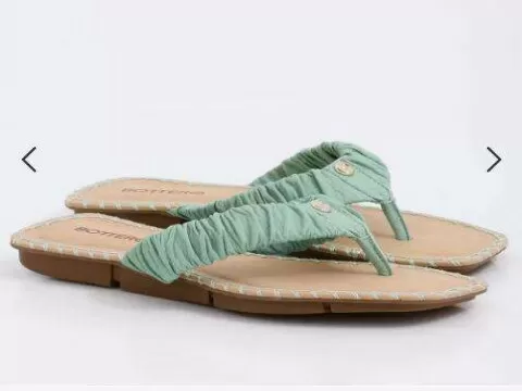 CHINELO FEMININO TIRAS FRANZIDAS BOTTERO 332201 - Verde