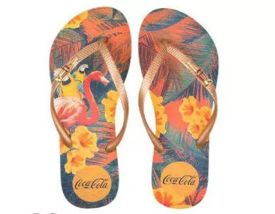 CHINELO FEMININO TROPICAL SUMMER COCA COLA CC2991 - Amarelo