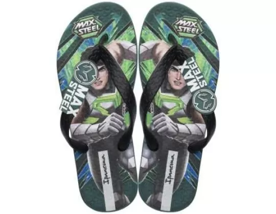 CHINELO INFANTIL POLLY E MAX STEEL IPANEMA 26048 - Verde