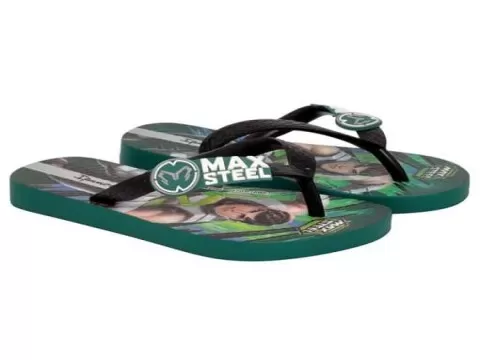 CHINELO INFANTIL POLLY E MAX STEEL IPANEMA 26048 - Verde