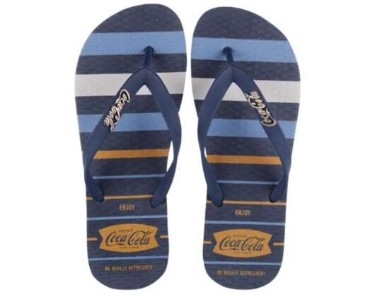 CHINELO MASCULINO GROTON COCA COLA CC4053 - Marinho