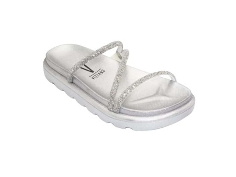 CHINELO PAPETE COM STRASS VIZZANO 6459.318 - Prateado
