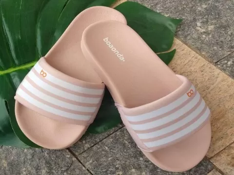 CHINELO SLIDE BOA ONDA 1737 - Rosa