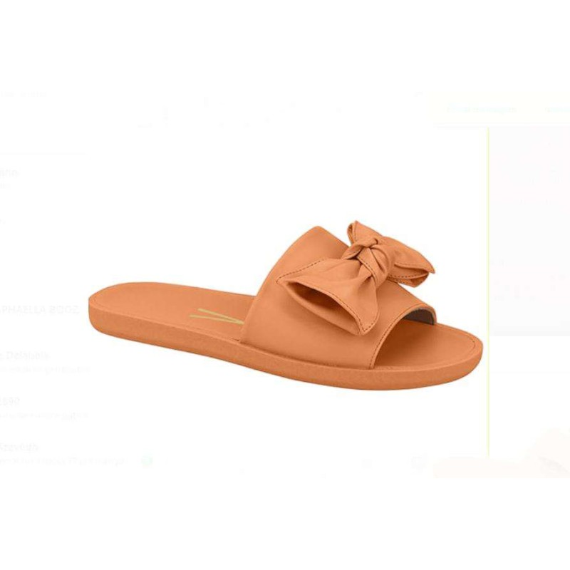 Chinelo Slide Vizzano Feminino Ouro Rosado Laço Original 6363.115 - Bem  Calçados