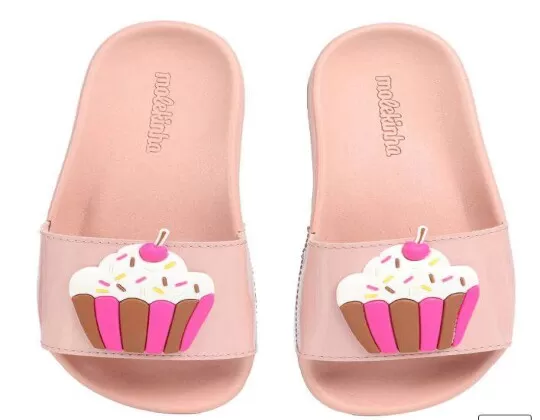 CHINELO SLIDE MOLEKINHA CUPCAKE 2311.124 - Pessego